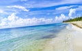 Tropical mexican beach panorama Playa 88 Playa del Carmen Mexico