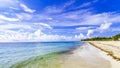 Tropical mexican beach panorama Playa 88 Playa del Carmen Mexico