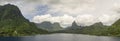 Tropical Moorea Panorama Royalty Free Stock Photo