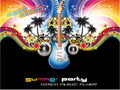 Tropical Music Event Flyer Royalty Free Stock Photo