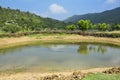 Tropical natural pond Soon Valley Pakistan