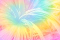 Tropical nature summer background rainforest exotic plants in neon pastel rainbow colors Royalty Free Stock Photo