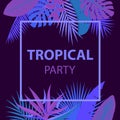 Tropical night party background