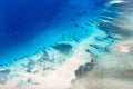 Tropical ocean from above Royalty Free Stock Photo