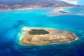 Tropical ocean from above