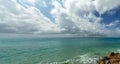 A Tropical Ocean View Along The Coast Of Aruba