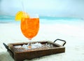 Tropical orange and daquiri cocktail Royalty Free Stock Photo