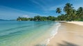 Tropical Palawan beach on Sentosa island.