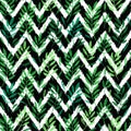 Tropical palm leaves, seamless foliage pattern Royalty Free Stock Photo