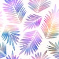 Tropical Palm Sunset Pastel Print