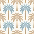 Tropical Palm Tree Pattern Royalty Free Stock Photo