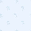 Tropical palm trees seamless pattern Royalty Free Stock Photo
