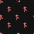 Tropical palm trees seamless pattern Royalty Free Stock Photo