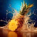 tropical paradise of ananas (pineapple) with this refreshing advertising concept.