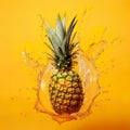 tropical paradise of ananas (pineapple) with this refreshing advertising concept.