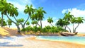 Tropical paradise beach