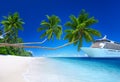 Tropical Paradise Beach Cruise Ocean Concept Royalty Free Stock Photo