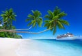 Tropical Paradise Beach Cruise Ocean Concept Royalty Free Stock Photo