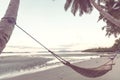 Hammock on the beach Royalty Free Stock Photo