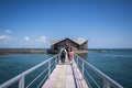 Tropical paradise on the island of Frades in the Bay of All Saints in Salvador Bahia Royalty Free Stock Photo