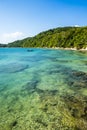 Tropical paradise on the island of Frades in the Bay of All Saints in Salvador Bahia Royalty Free Stock Photo