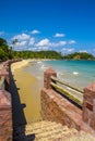 Tropical paradise on the island of Frades in the Bay of All Saints in Salvador Bahia Brazil Royalty Free Stock Photo
