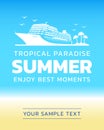 Tropical paradise, summer, enjoy best moments background