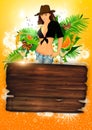 Tropical party or holiday background