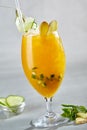 Tropical passionfruit cocktail