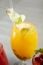 Tropical passionfruit cocktail