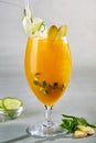 Tropical passionfruit cocktail