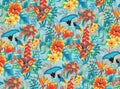 Tropical pattern Royalty Free Stock Photo