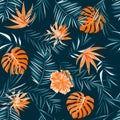 Tropical pattern. Royalty Free Stock Photo