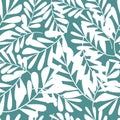 Tropical pattern, vector floral background. palm leaves seamless pattern