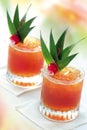 Tropical peach juice