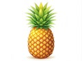 Pineapple Icon Isolated On White Background Royalty Free Stock Photo