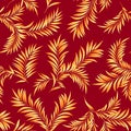 Tropical plant seamless pattern illustration I designed a tropical plant,