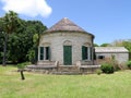 Tropical Plantation Building With Conical Roof Royalty Free Stock Photo