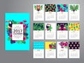 Tropical printable calendar 2017.
