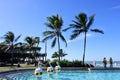 The tropical public infinity pool in Yeppoon Queensland Austraia