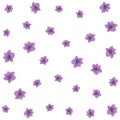 Tropical purple flowers pattern background Royalty Free Stock Photo