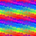 Tropical rainbow palm trees stripes seamless pattern Royalty Free Stock Photo