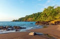 Tropical Rainforest Beach, Corcovado, Costa Rica Royalty Free Stock Photo