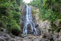 Tropical rainforest waterfall in Thailand Royalty Free Stock Photo