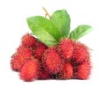 Tropical Rambutan Fruits Royalty Free Stock Photo