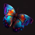 Tropical realistic butterfly