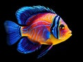 Tropical fish  Made With Generative AI illustration Royalty Free Stock Photo