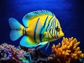 Tropical fish  Made With Generative AI illustration Royalty Free Stock Photo