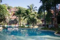 Swimming pool at a resort in Phuket, Thailand. Royalty Free Stock Photo