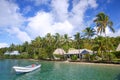 Tropical resort at Nananu-i-Ra island, Fiji Royalty Free Stock Photo